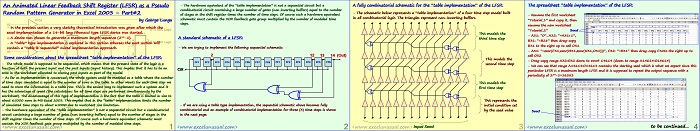 An Animated Linear Feedback Shift Register (LFSR) as a Pseudo Random Pattern Generator in Excel 2003 – Part#2
